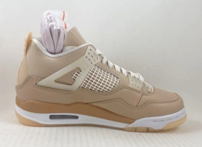 Pre-owned Jordan Air  4 Retro Dj0675-200 Shimmer Off White Beige Women's Size 6-11.5