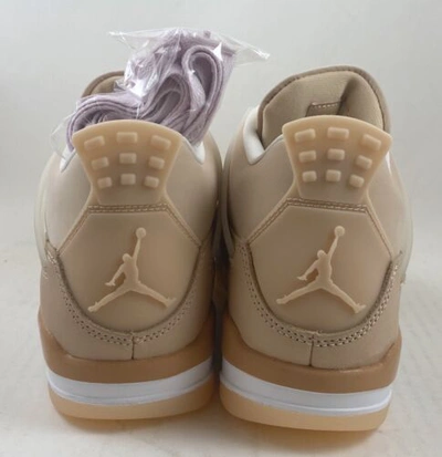 Pre-owned Jordan Air  4 Retro Dj0675-200 Shimmer Off White Beige Women's Size 6-11.5