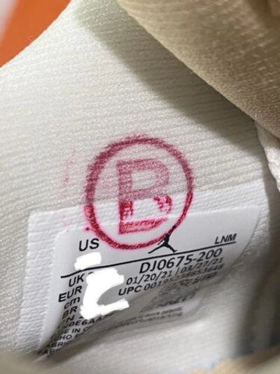 Pre-owned Jordan Air  4 Retro Dj0675-200 Shimmer Off White Beige Women's Size 6-11.5