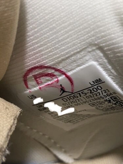 Pre-owned Jordan Air  4 Retro Dj0675-200 Shimmer Off White Beige Women's Size 6-11.5