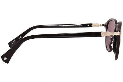 Pre-owned John Varvatos Sjv559 Sunglasses Men's Black/brown Lenses Rectangle Shape 51mm