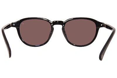 Pre-owned John Varvatos Sjv559 Sunglasses Men's Black/brown Lenses Rectangle Shape 51mm