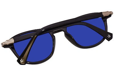 Pre-owned John Varvatos Sjv559 Sunglasses Men's Black/brown Lenses Rectangle Shape 51mm