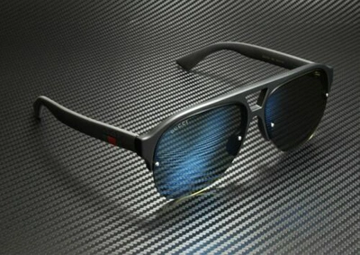 Pre-owned Gucci Gg0170s 002 Black Aviator Men's Authentic Sunglasses 59 Mm In Blue