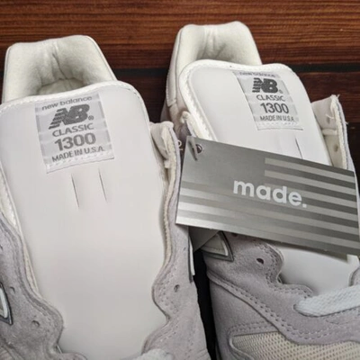 Pre-owned New Balance Balance 1300 Men's 12 Made In Usa Cloud White Grey Running Shoes M1300clw