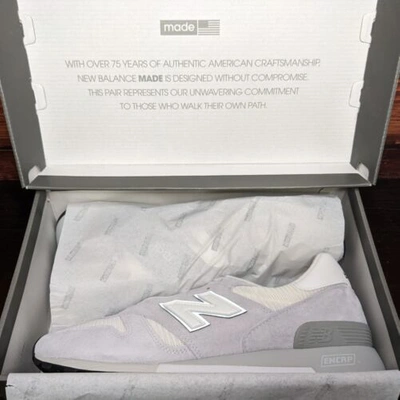Pre-owned New Balance Balance 1300 Men's 12 Made In Usa Cloud White Grey Running Shoes M1300clw
