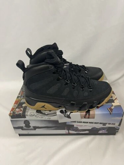 Pre-owned Jordan Nike Air  9 Ix 9s Retro Nrg Black Gum Boots Ar4491-025 Men's Size 8