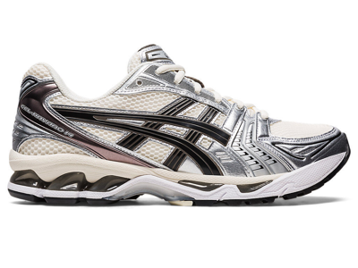 Pre-owned Asics 1201a019-108  Gel-kayano 14 Cream Black In Silver