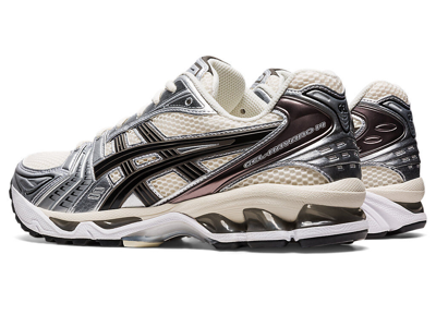 Pre-owned Asics 1201a019-108  Gel-kayano 14 Cream Black In Silver
