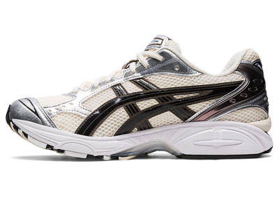 Pre-owned Asics 1201a019-108  Gel-kayano 14 Cream Black In Silver