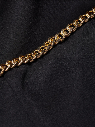 Pre-owned Love Generation  Sizes S, M, L Women's Hazel Crepe Chain Bustier Top - Black