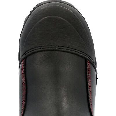 Pre-owned Rocky Boots Rocky Mens Black Leather Code Red Structure Ct Firefighter Boots