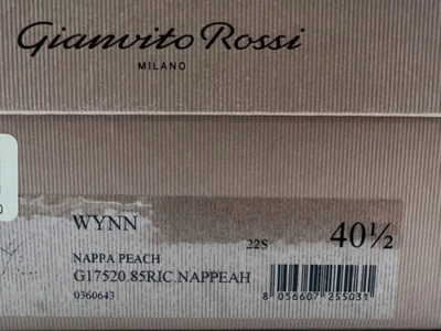 Pre-owned Gianvito Rossi $795  Women's Beige Wynn Leather Slide Sandal Shoes 40.5eu/10.5us