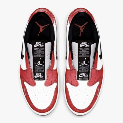 Pre-owned Jordan Nike Air  1 Retro Low Slip Chicago✅bq8462-601?reflective?ships Fast In Red