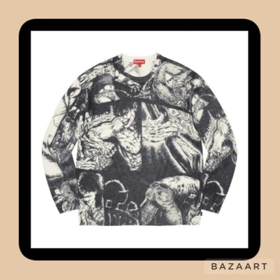 Pre-owned Supreme The Crow Sweater Fw21 - White - Size Xl ✅✅✅