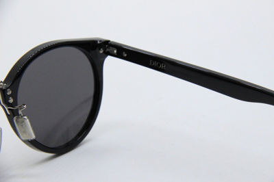 Pre-owned Dior Christian  Blacksuit R4u 10a0 Black Authentic Sunglasses Wcase 51-20 In Gray