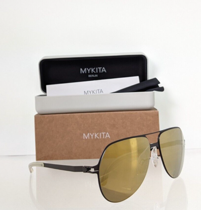 Pre-owned Mykita Brand Authentic  & Bernhard Willhelm Sunglasses Beppo 293 59mm Frame In Grey Base With Flash Gold Mirror