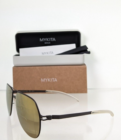 Pre-owned Mykita Brand Authentic  & Bernhard Willhelm Sunglasses Beppo 293 59mm Frame In Grey Base With Flash Gold Mirror