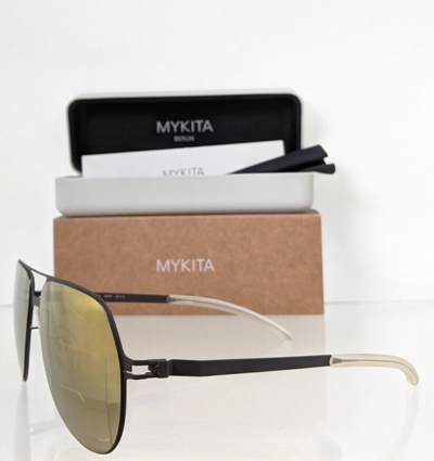 Pre-owned Mykita Brand Authentic  & Bernhard Willhelm Sunglasses Beppo 293 59mm Frame In Grey Base With Flash Gold Mirror