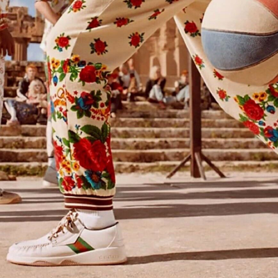 Pre-owned Gucci Men's Agrado 8 / 8.5 Us Web White Leather Sneakers Shoes $750 Authen