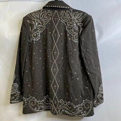 Pre-owned Free People Embellished Suit Set Women's Size 6 Black