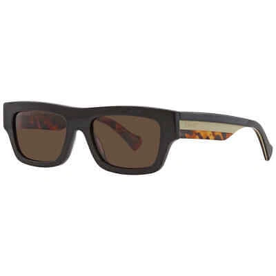 Pre-owned Gucci Brown Browline Men's Sunglasses Gg1301s 003 55 Gg1301s 003 55