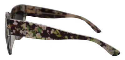 Pre-owned Dolce & Gabbana Dolce&gabbana Dg 4231f Women Multicolor Sunglasses Acetate Floral Print Eyewears In Black