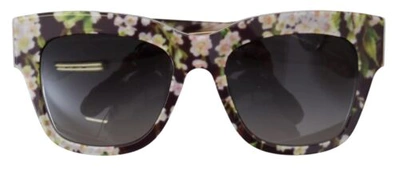 Pre-owned Dolce & Gabbana Dolce&gabbana Dg 4231f Women Multicolor Sunglasses Acetate Floral Print Eyewears In Black