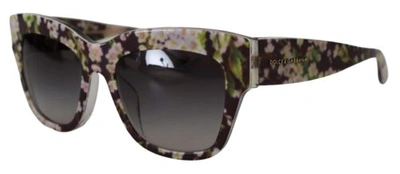 Pre-owned Dolce & Gabbana Dolce&gabbana Dg 4231f Women Multicolor Sunglasses Acetate Floral Print Eyewears In Black
