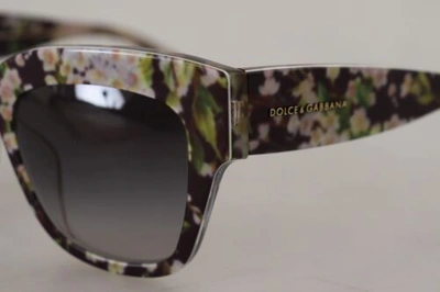Pre-owned Dolce & Gabbana Dolce&gabbana Dg 4231f Women Multicolor Sunglasses Acetate Floral Print Eyewears In Black