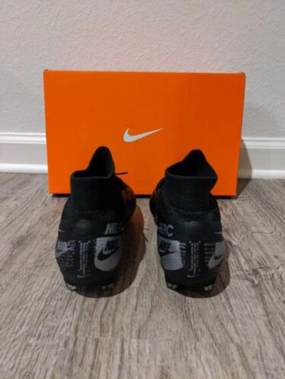 Pre-owned Nike Mercurial Superfly 7 Pro Fg Soccer Cleats At5382-001 Black Silver Mens Sz 7