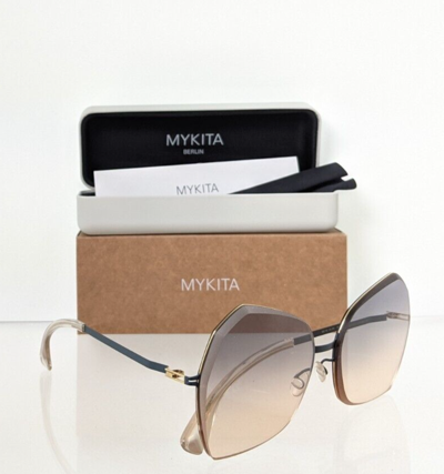 Pre-owned Mykita Brand Authentic  Studio 10.1 Col. 256 Black Gold 61mm Frame In Two Toned