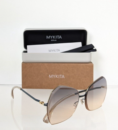 Pre-owned Mykita Brand Authentic  Studio 10.1 Col. 256 Black Gold 61mm Frame In Two Toned