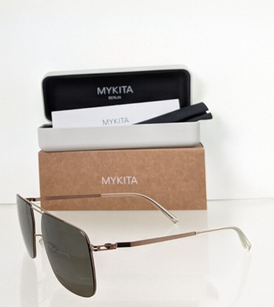 Pre-owned Mykita Brand Authentic  Raidon Col. 252 57mm Brown Frame In Gray