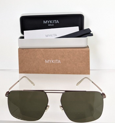 Pre-owned Mykita Brand Authentic  Raidon Col. 252 57mm Brown Frame In Gray