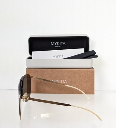 Pre-owned Mykita Brand Authentic  Mylon Hybrid Agave Col. 315 Gold Frame In Gray