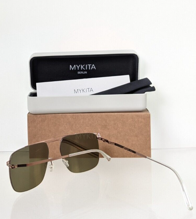 Pre-owned Mykita Brand Authentic  Raidon Col. 252 57mm Brown Frame In Gray