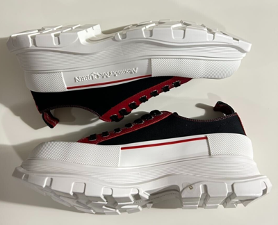 ALEXANDER MCQUEEN Pre-owned Brand-new Men's  Black/red Sneakers In Us10/uk9/eu43