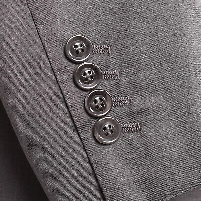 Pre-owned Brunello Cucinelli Men's Gray Virgin Wool/silk Blend Tuxedo Blazer/dinner Jacket