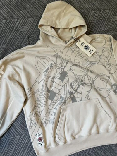 Pre-owned Levi's X Princess Mononoke Studio Ghibli Ashitaka Hoodie | Size: Xl - (in Hand) In Beige
