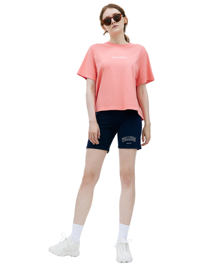 Shop Sporty And Rich 'drink More Water' Printed T-shirt In Pink