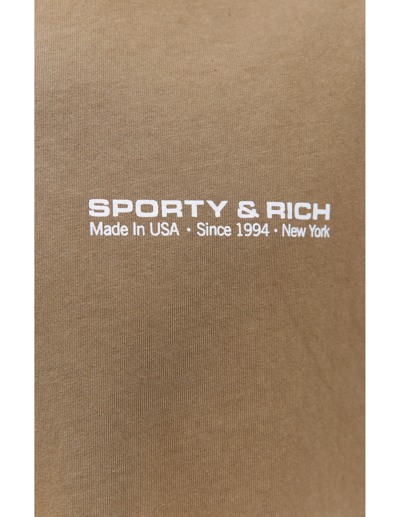 Shop Sporty And Rich 'health Club' Printed Tank Top In Brown