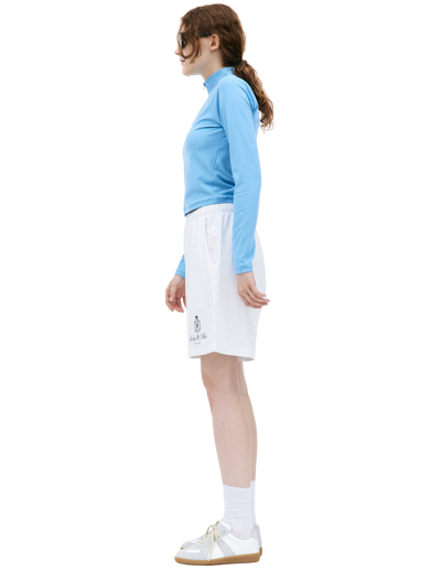 Sporty And Rich Runner Logo-print Track Jacket In Blue