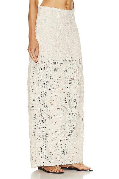 Shop Hemant & Nandita Goa Long Slit Skirt In Off White