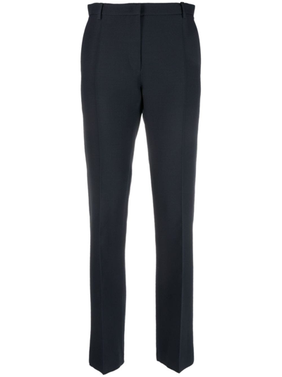 Shop Valentino Blue Tailored Trousers