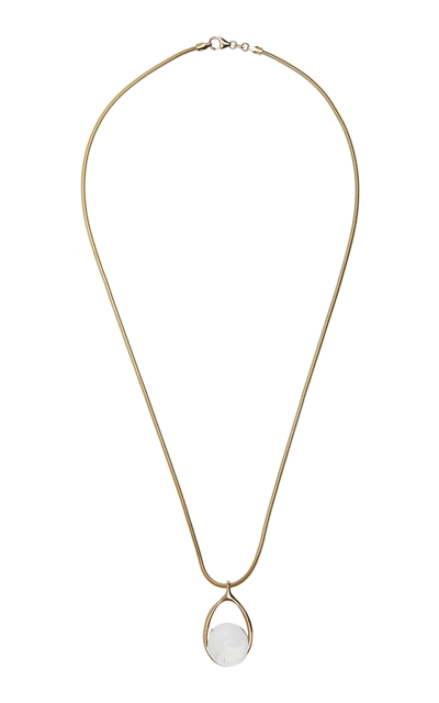 Shop Cyril Satellite 14k Yellow Gold Quartz Necklace