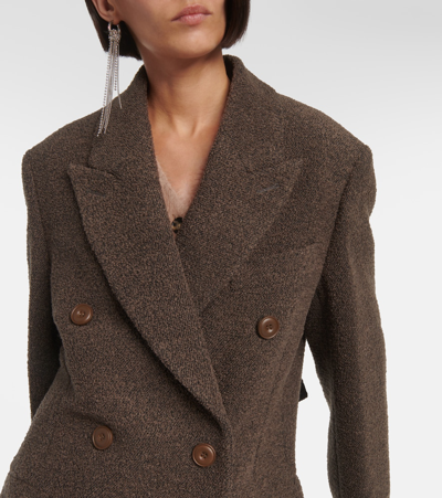 Shop Acne Studios Wool-blend Coat In Brown