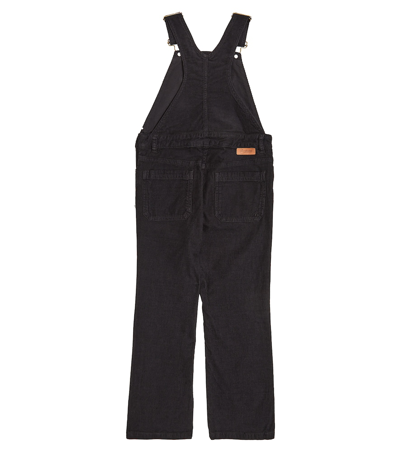 Shop Bonpoint Country Cotton Corduroy Overalls In Black