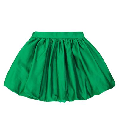 Monnalisa High-waisted Skirt In Green