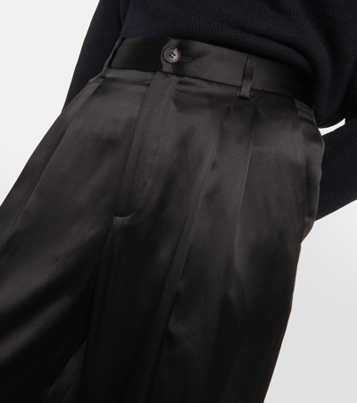 Nili Lotan Women's Flavie Virgin Wool Wide-leg Pants In Black